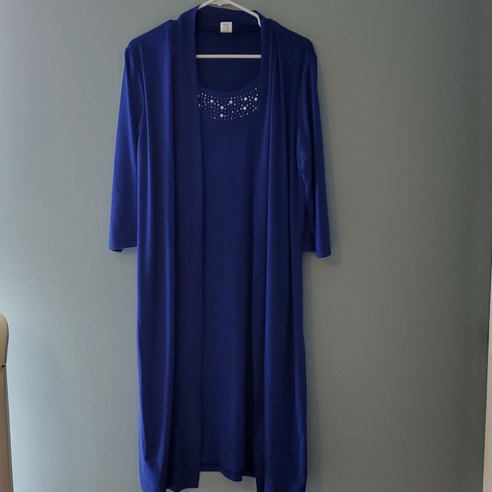 Blue dress for wedding or party.
